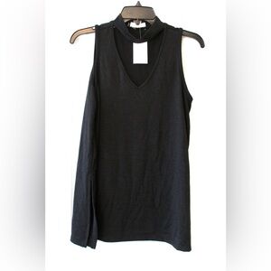 Cloud Chaser Black V-Neck Tank Top